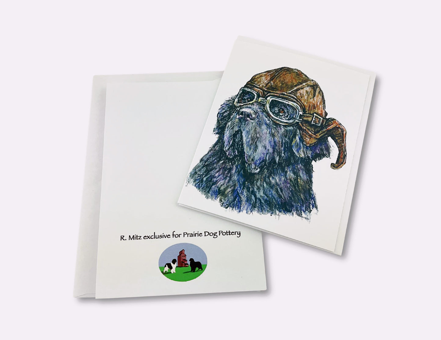 Aviator Newf Notecard