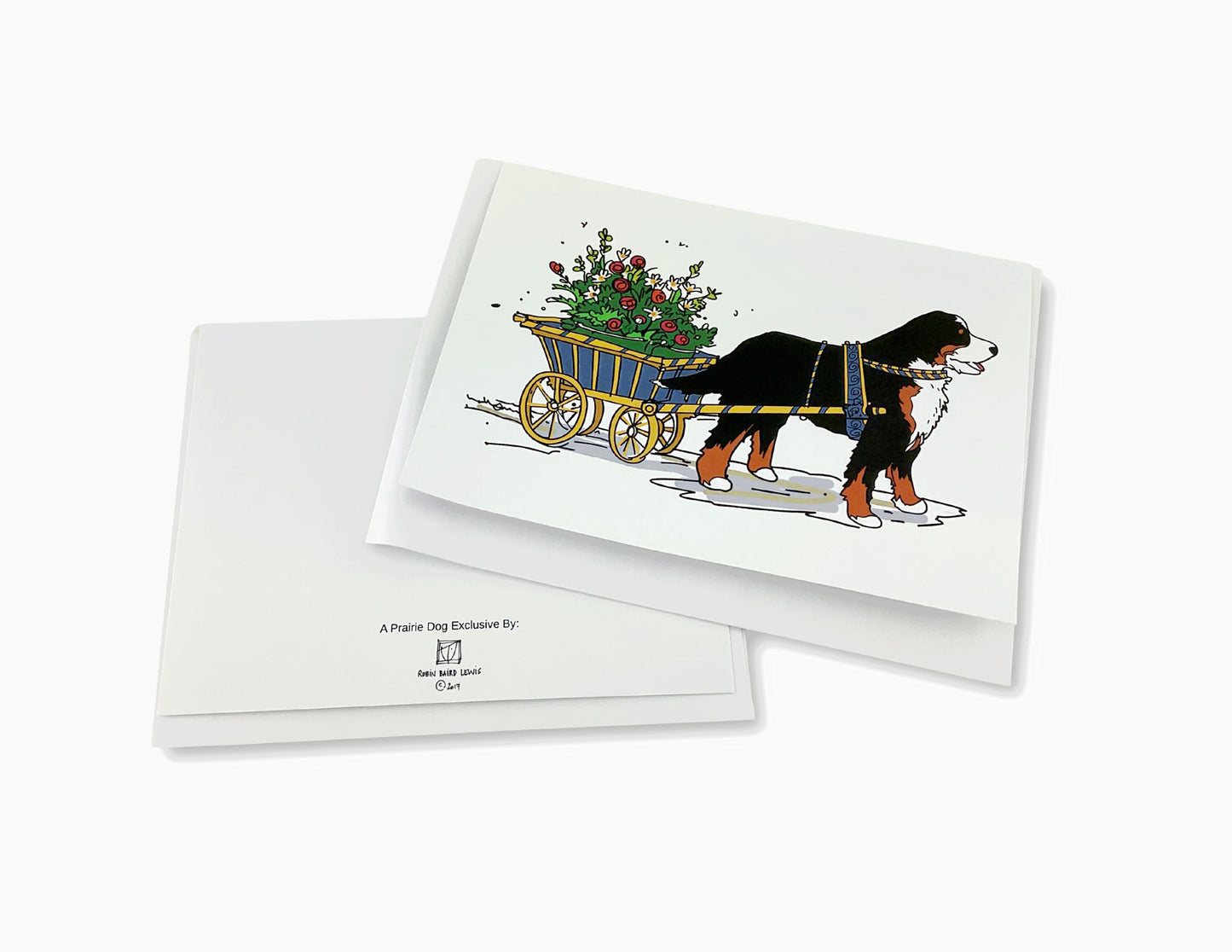 Berner Flower Cart Notecard