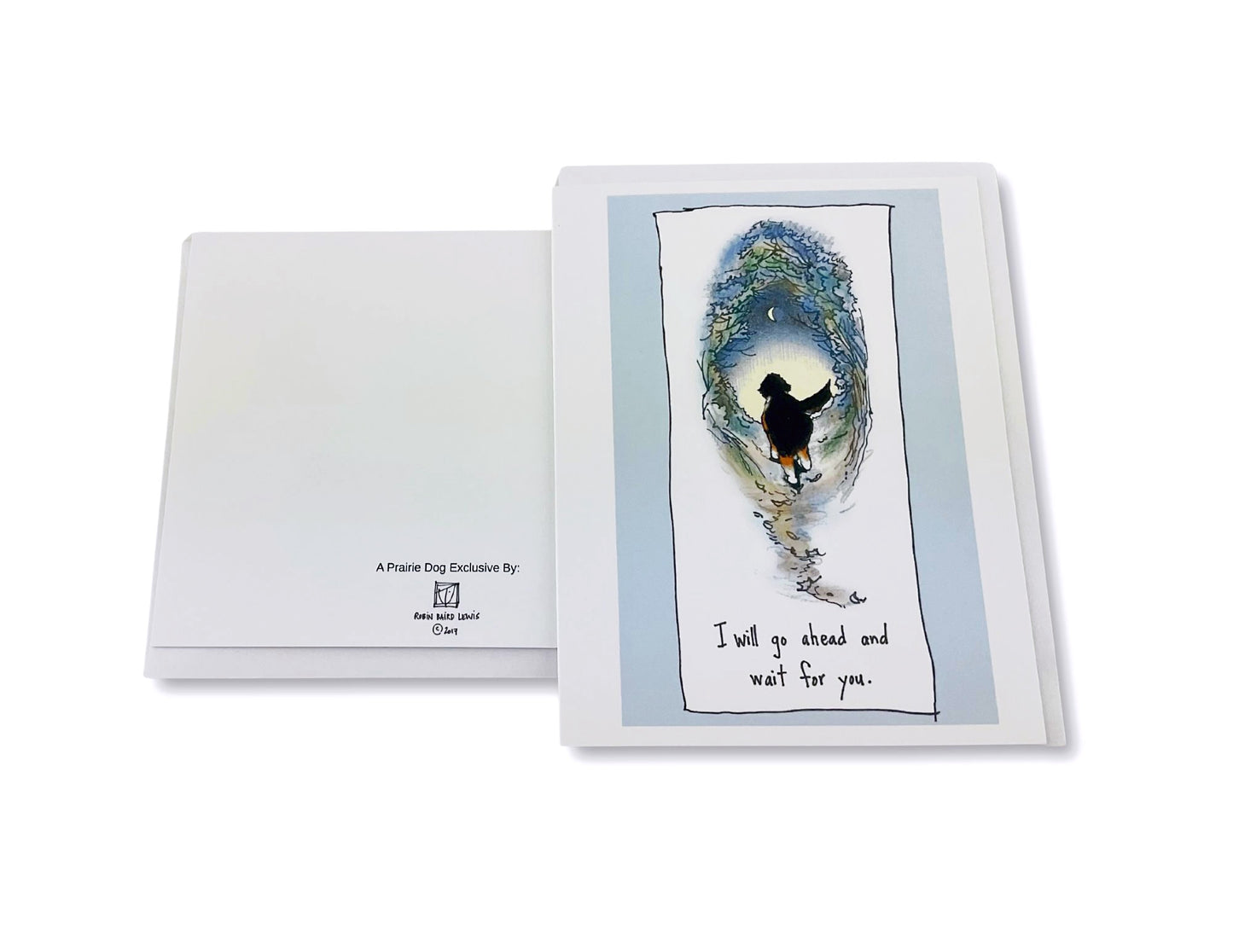 Berner Sympathy Card - I will Go Ahead and Wait for You.