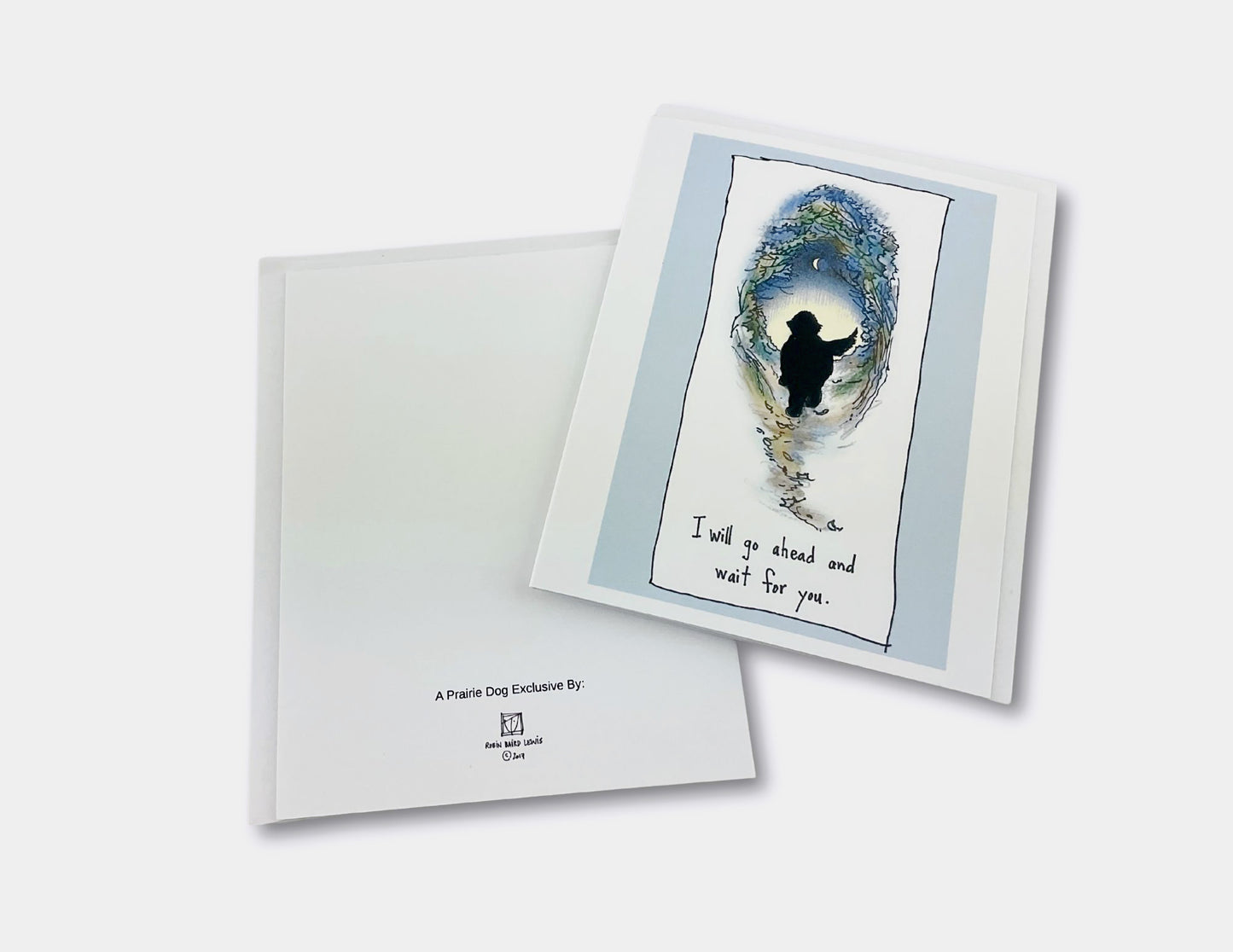 Black Newf Sympathy Card