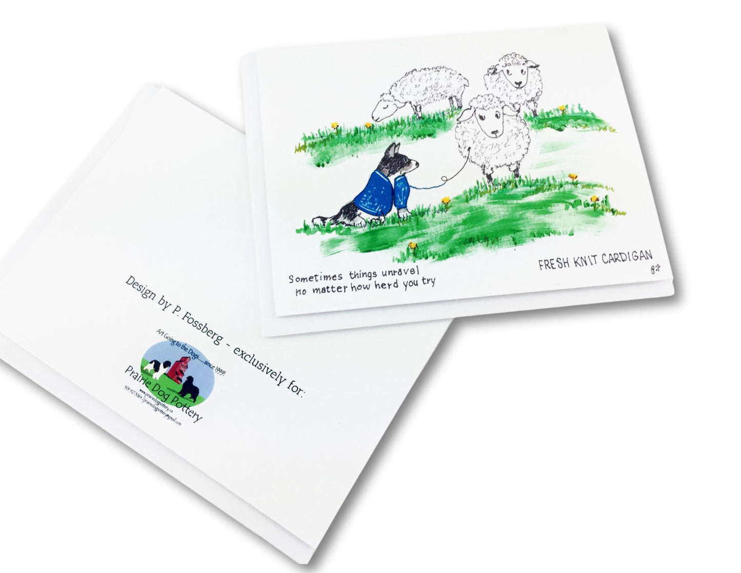 cardigan in field knitting from sheep wool funny