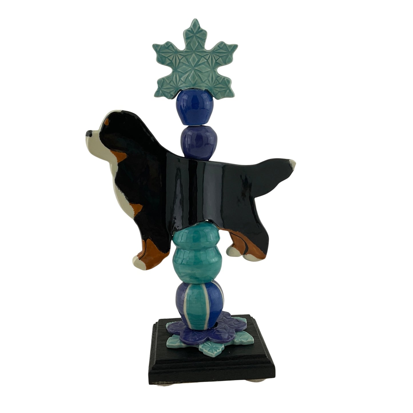 Berner Tabletop Totem with Snowflake Topper