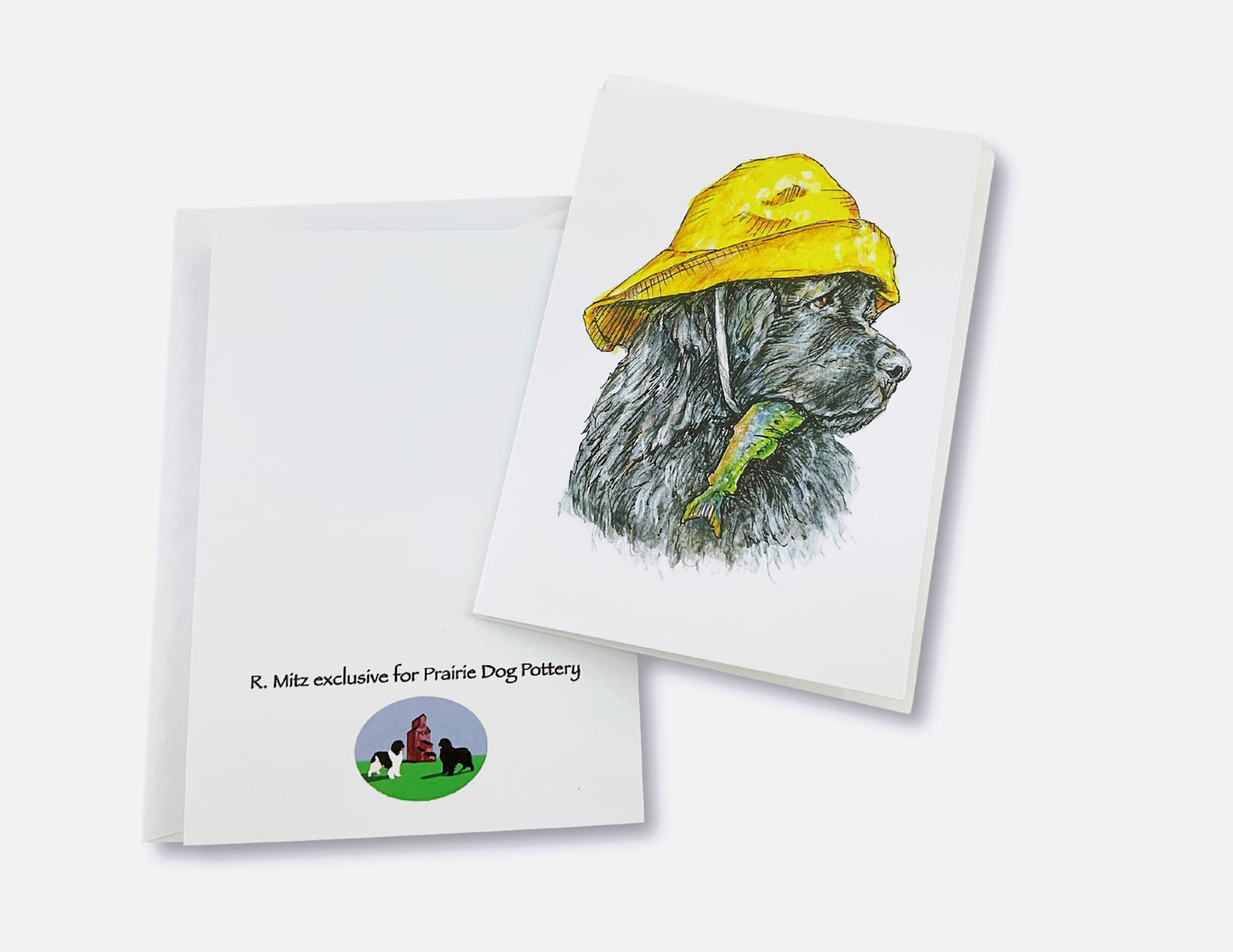Fisherman Newf Notecard