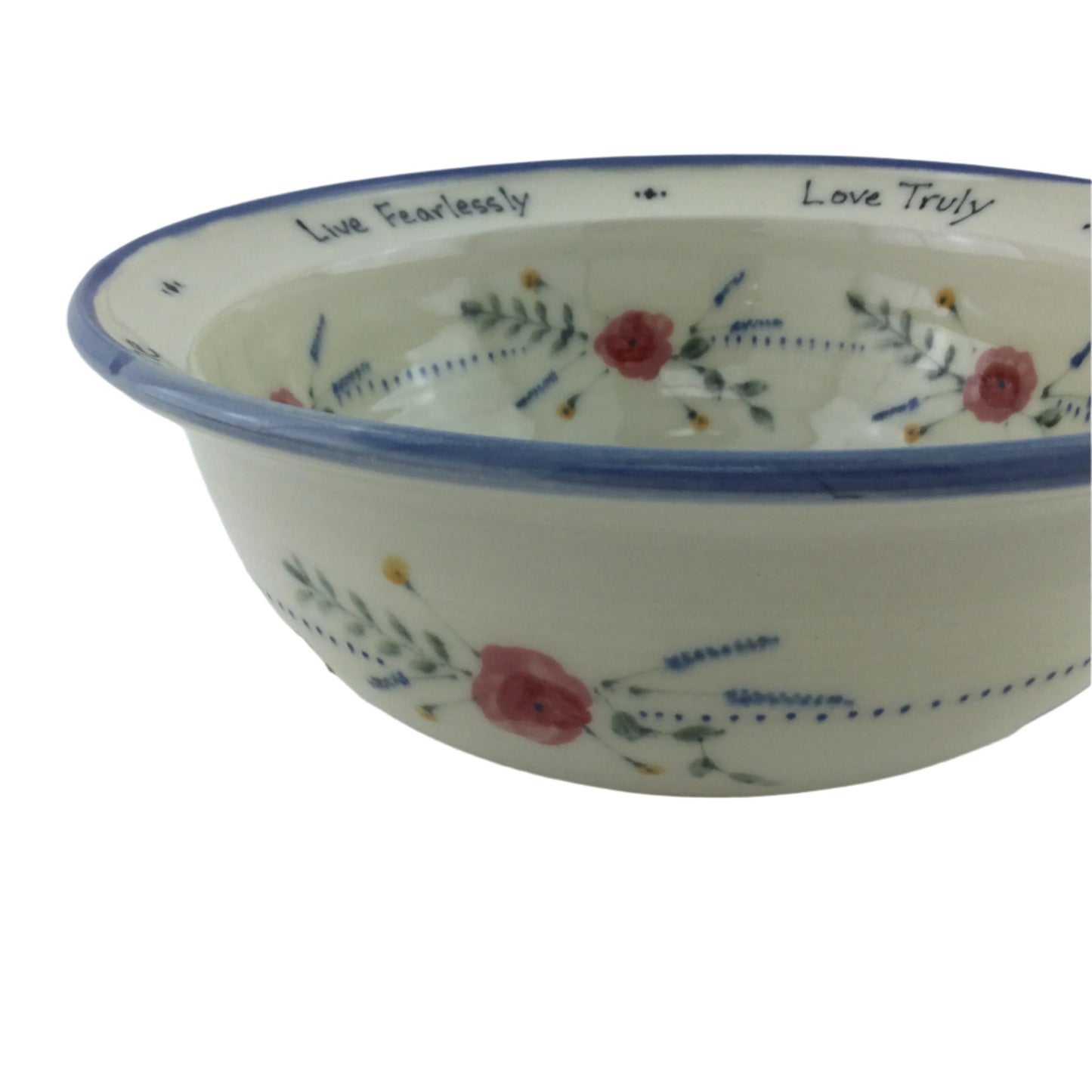 Harlequin Great Dane on Rimmed Bowl