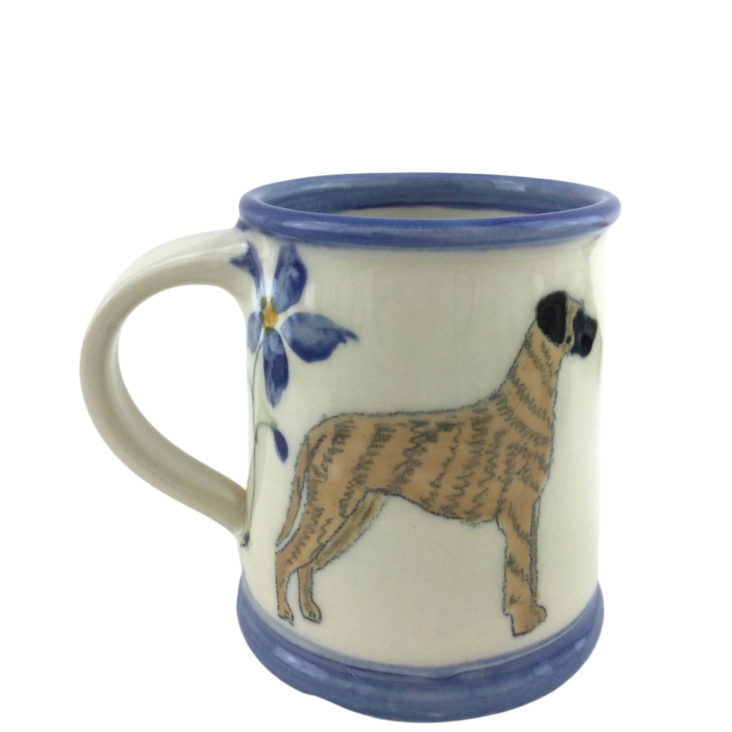 Mug with Great Dane and Blue Columbines