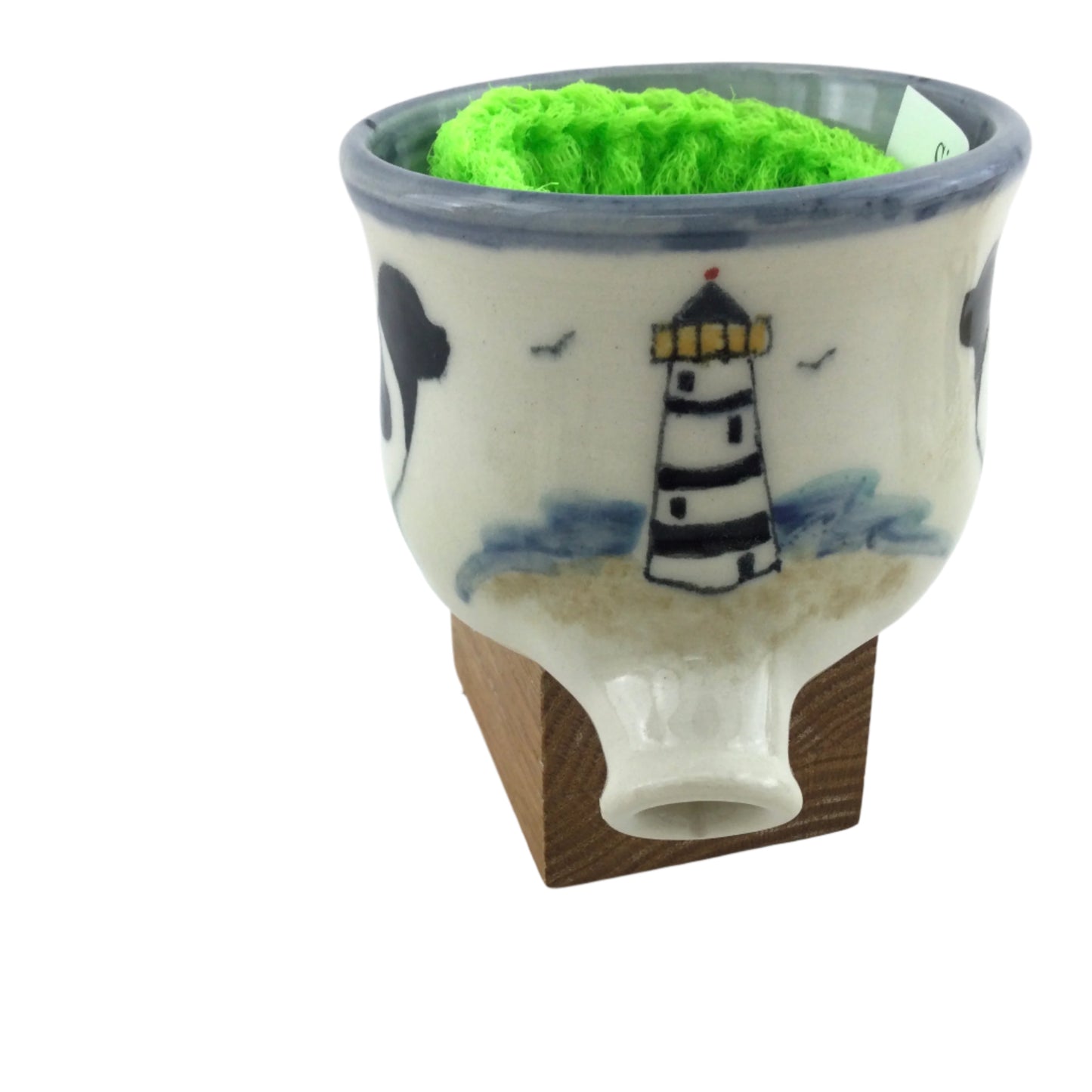 Landseer Newfoundland and Light House on Sink Pot