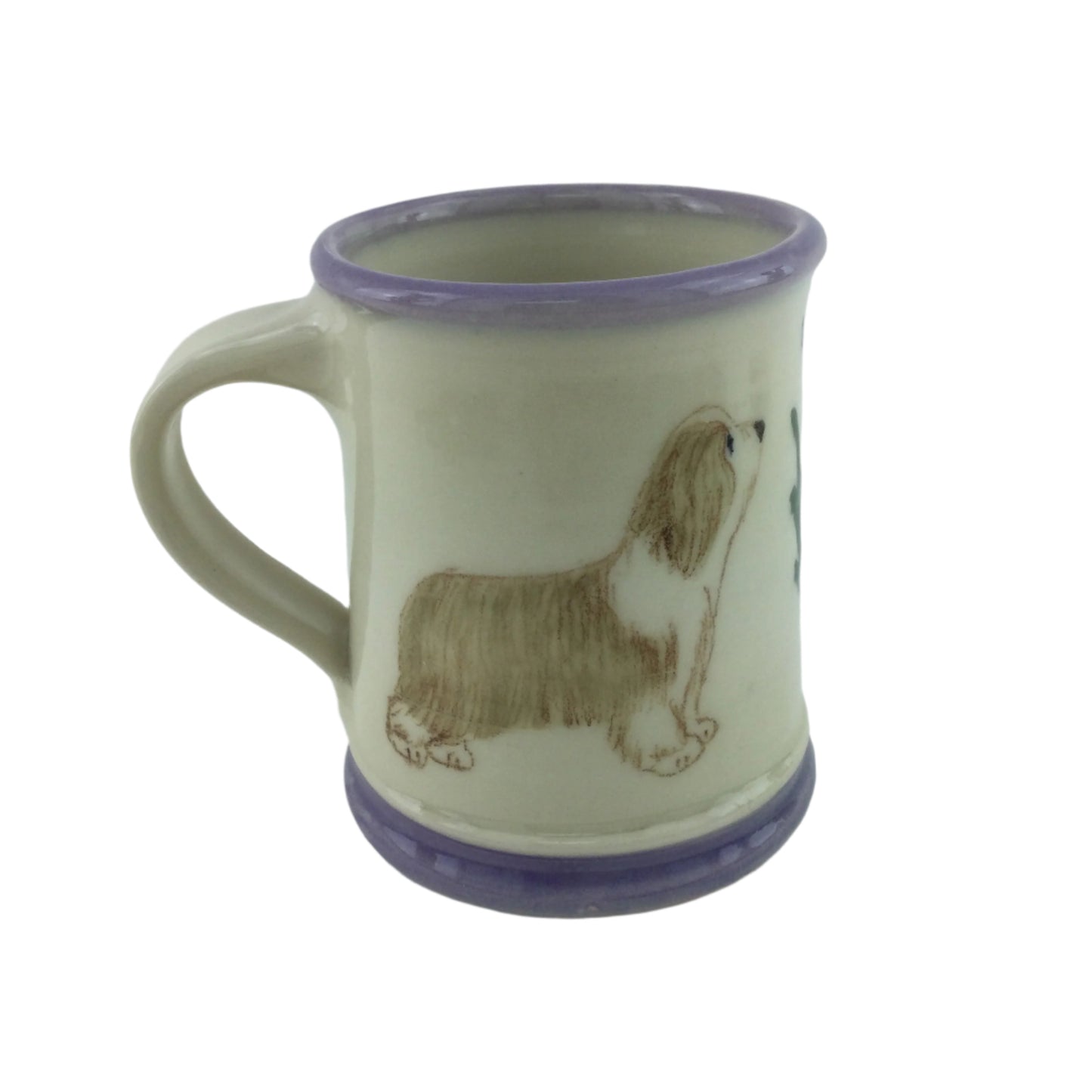 Mug with Scottish Thistle and Bearded Collie