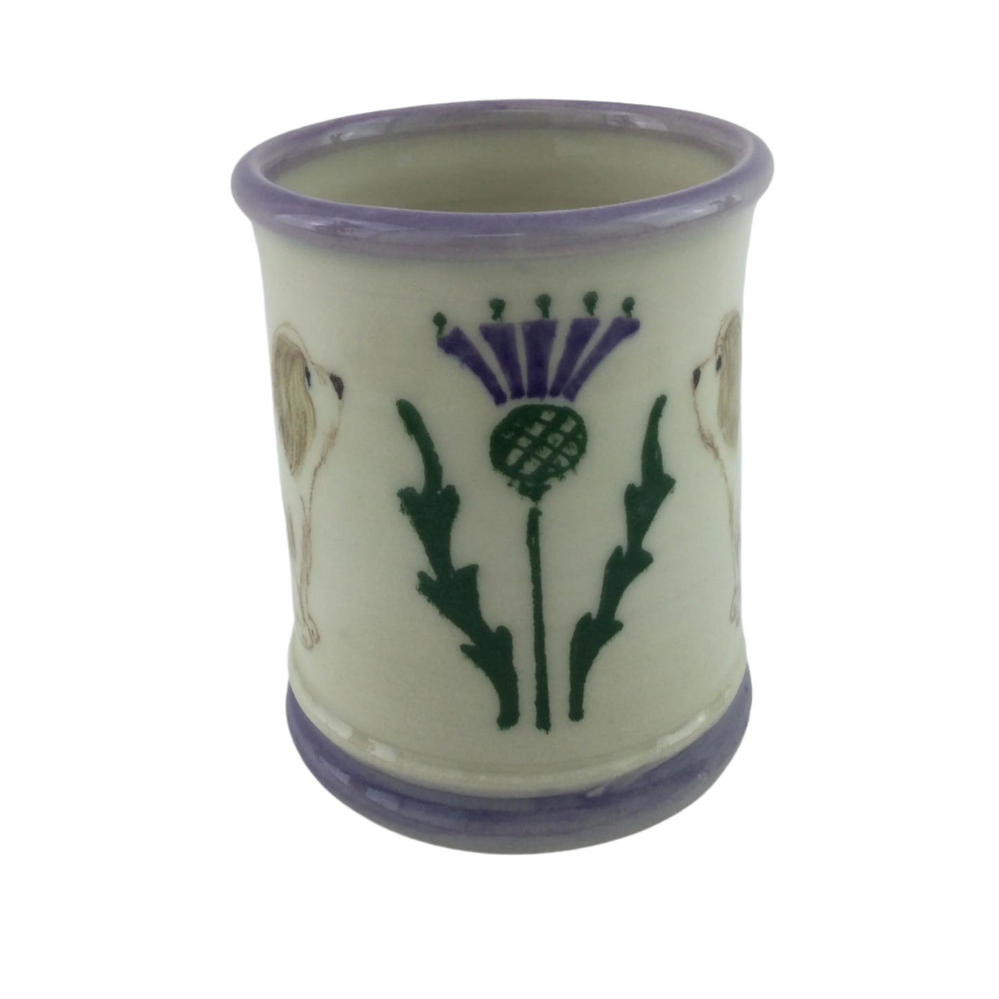Mug with Scottish Thistle and Bearded Collie