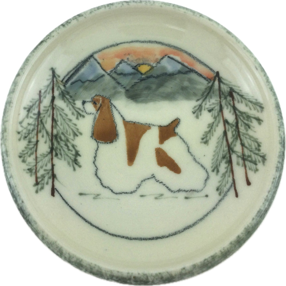 Tiny Plate with Cocker Spaniel