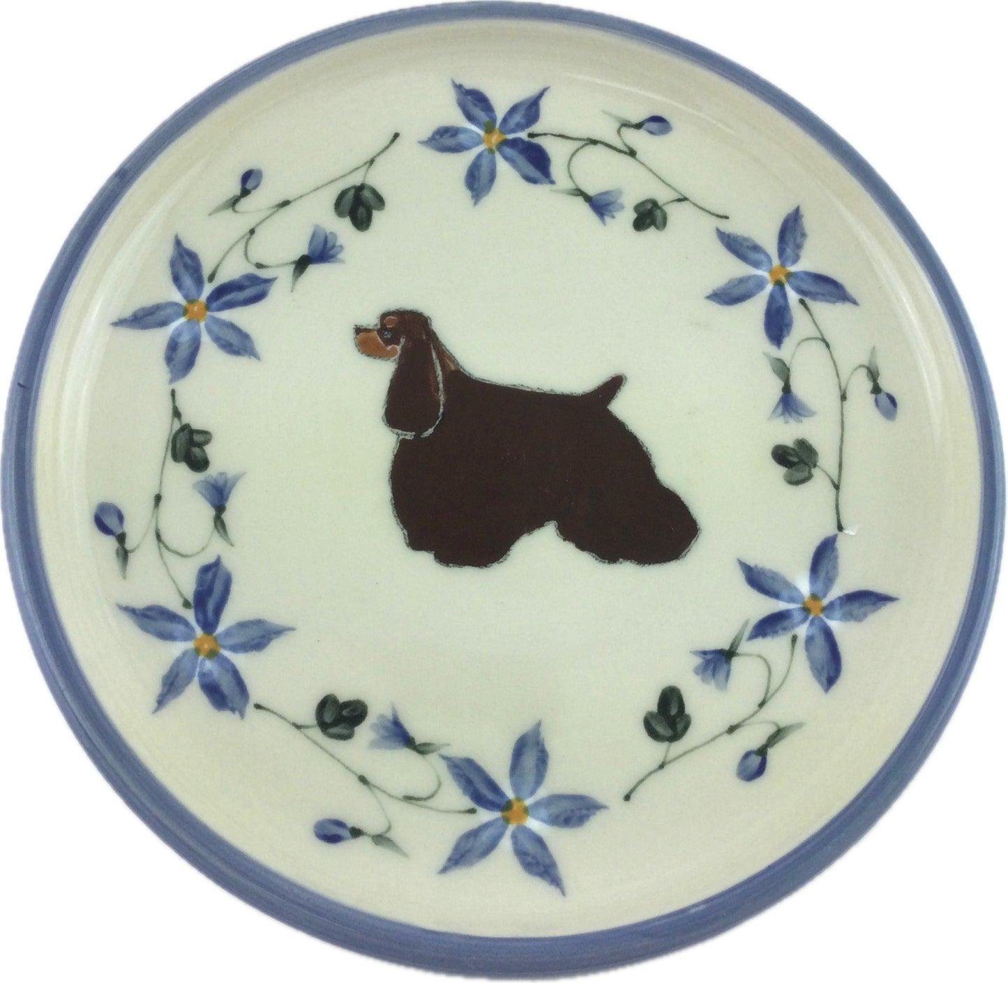9 inch plate with Cocker Spaniel