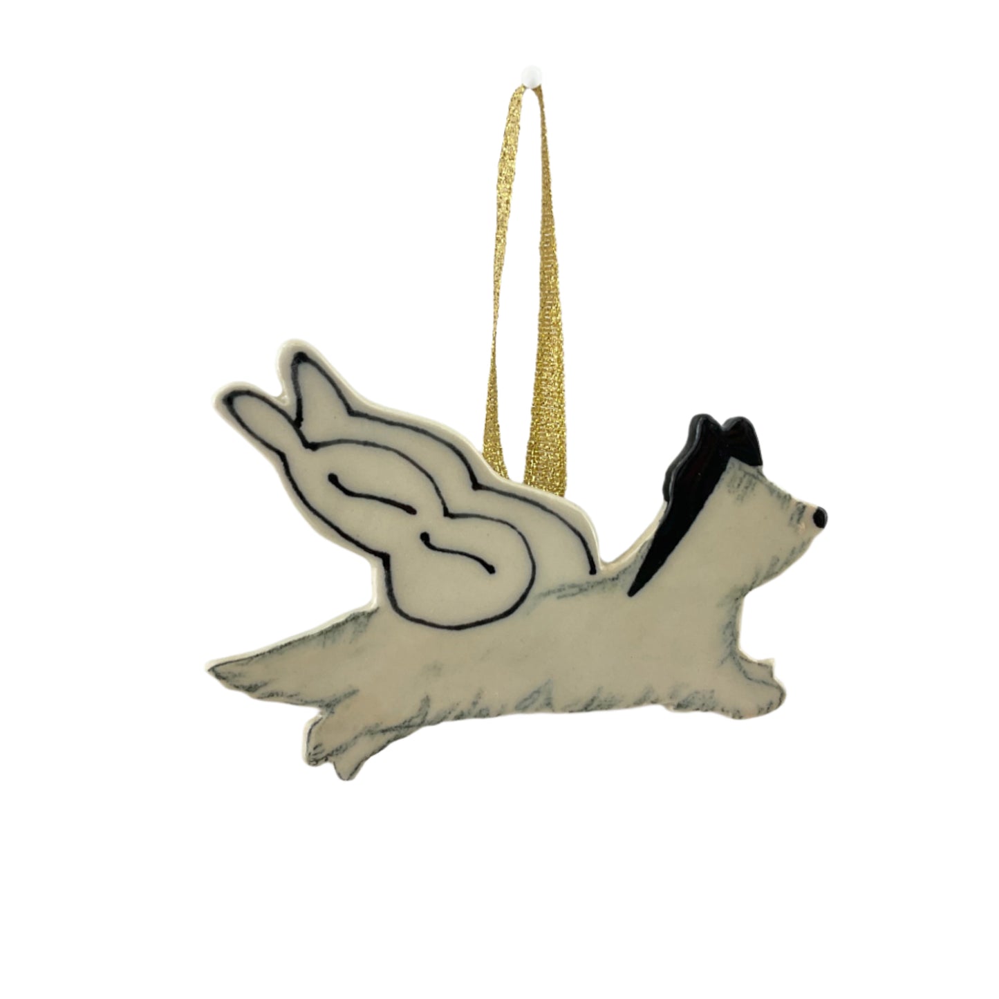 Skye Terrier Angel Ornament