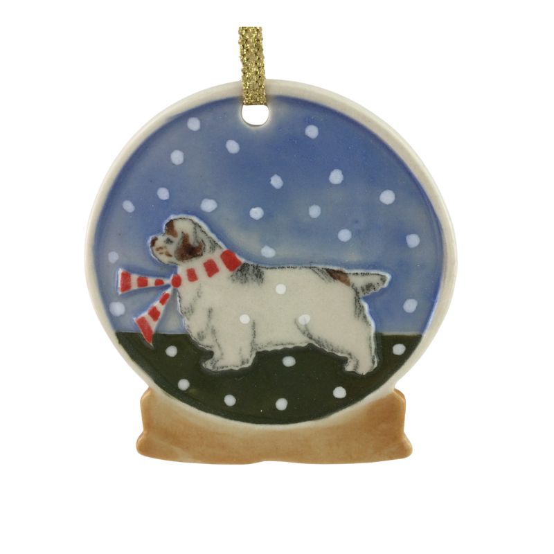 Clumber Christmas Ornament - Can Be Personalized!