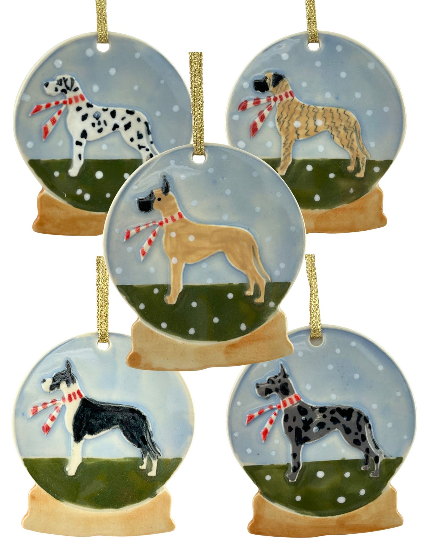 Great Dane Holiday Ornament