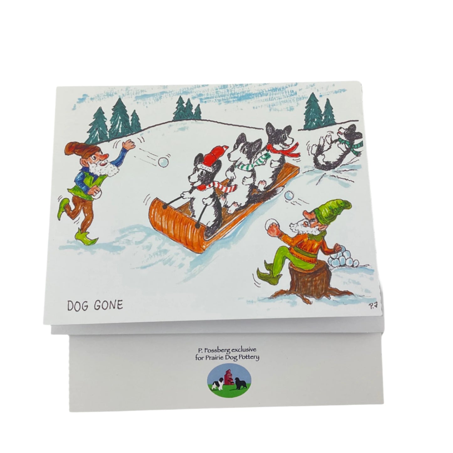 Dog Gone -Cardigan Corgi Holiday Card