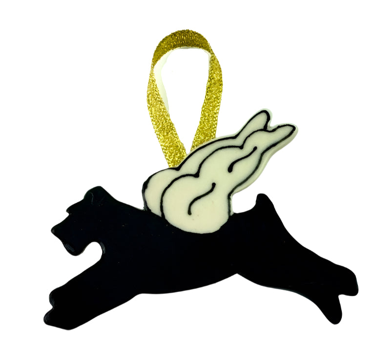 Schnauzer Angel Ornament