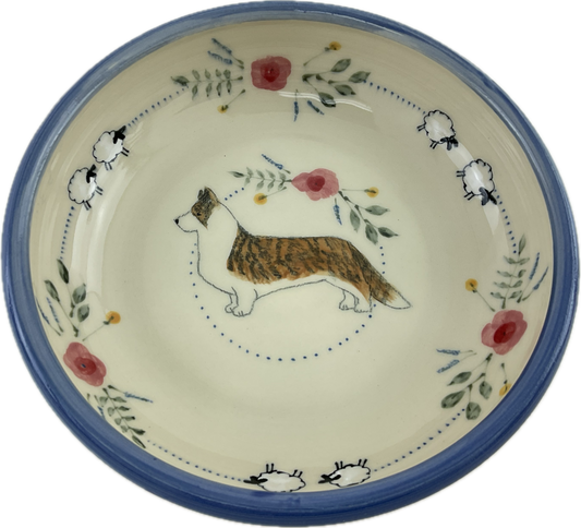 Vintage Rose pattern Bowl with Cardi and Some Sheep