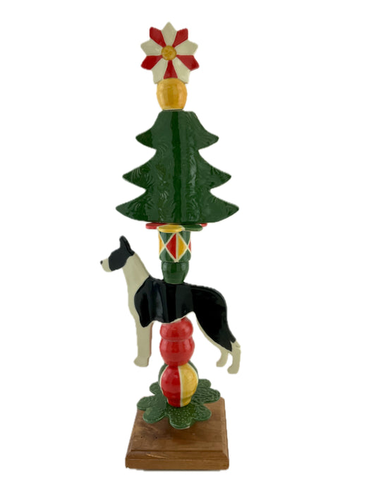 Great Dane Holiday Tabletop Totem