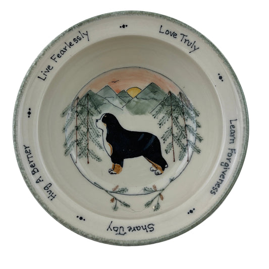 "Hug" Bowl with Berner - Mountain view Pattern