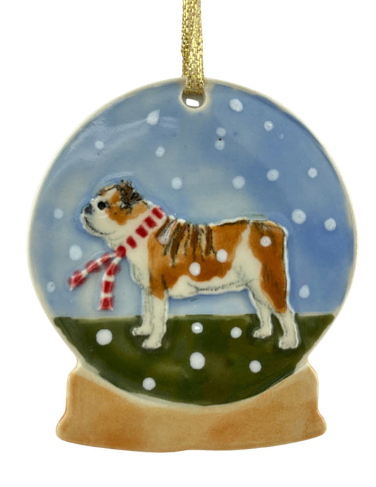 English Bulldog Holiday Ornament