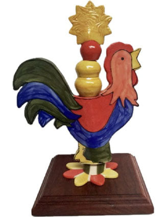 Rooster Tabletop Totem