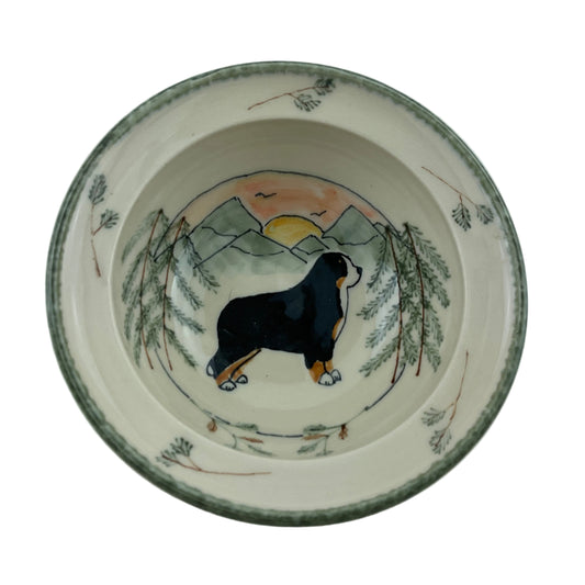 Small Serving Bowl with Berner in Mountain View Pattern